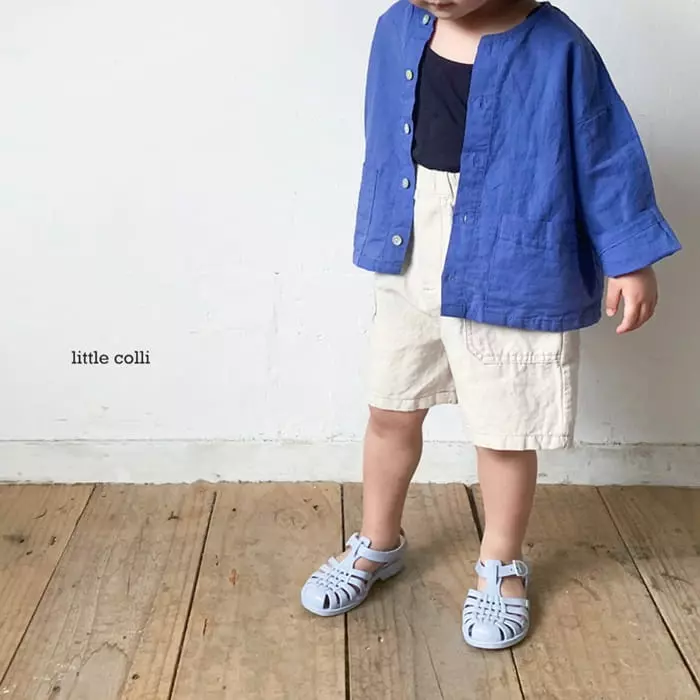 Little Colli - Korean Children Fashion - #kidsshorts - Linen Cardigan - 9