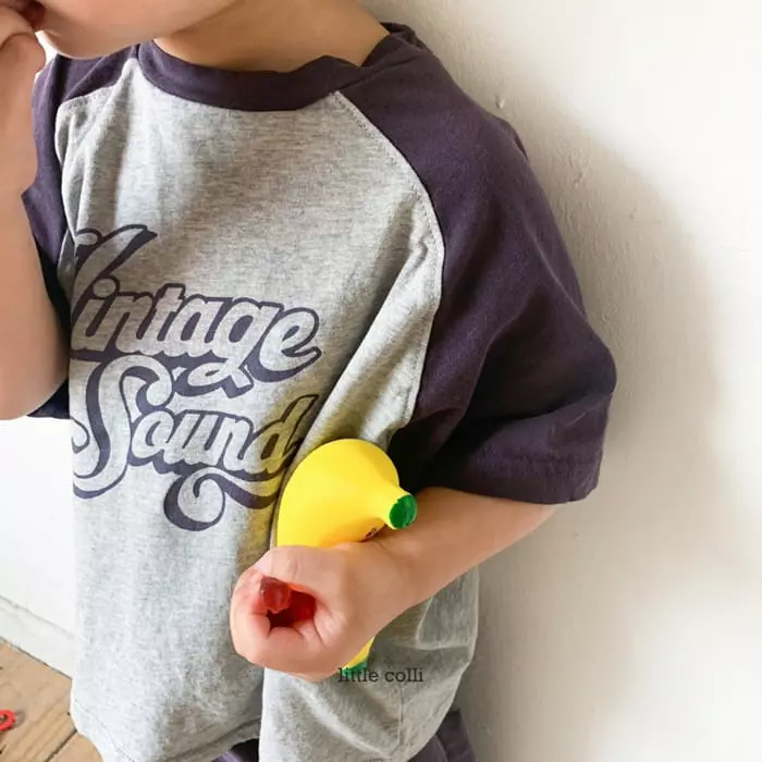 Little Colli - Korean Children Fashion - #kidsshorts - Sound Raglan Tee