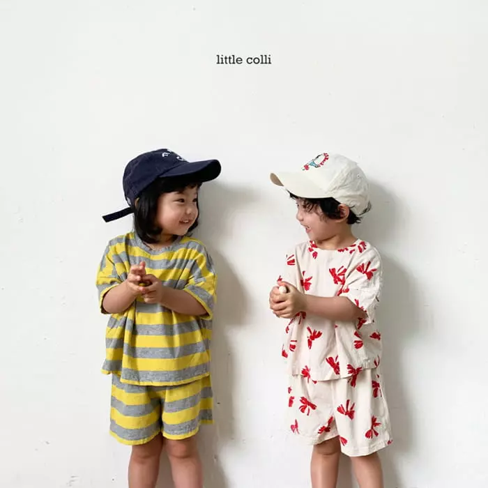 Little Colli - Korean Children Fashion - #magicofchildhood - Couple Top Bottom Set - 3