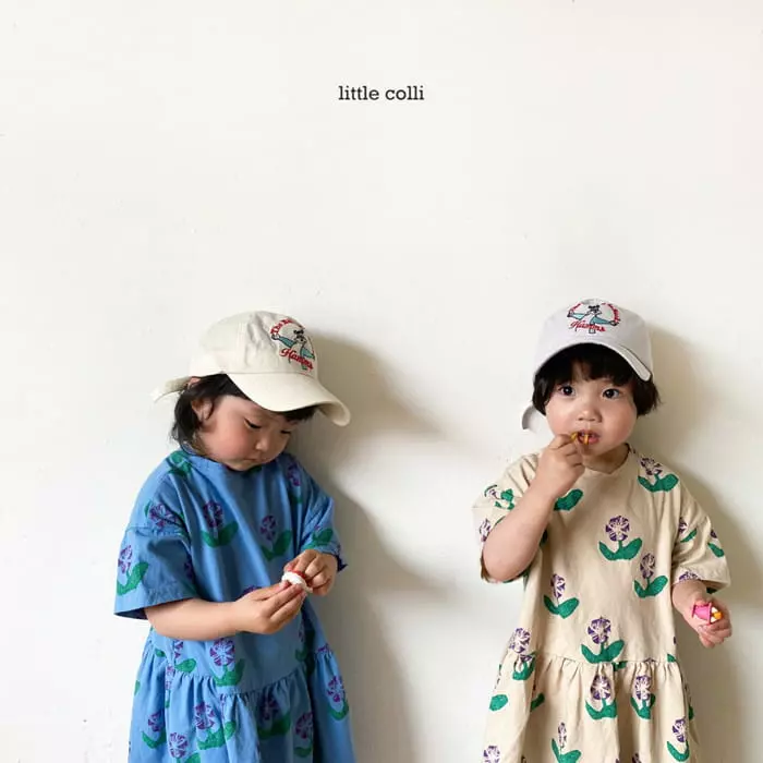 Little Colli - Korean Children Fashion - #minifashionista - Purple Flower One-piece - 4