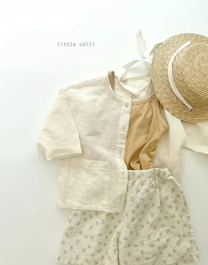 Little Colli - Korean Children Fashion - #todddlerfashion - Linen Cardigan