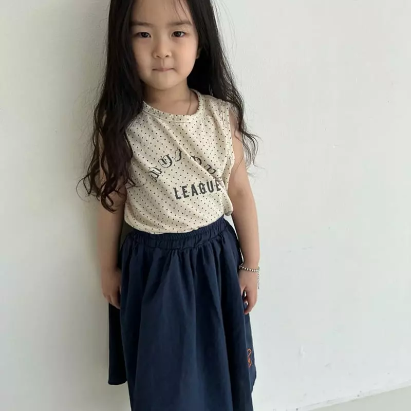 Littleb - Korean Children Fashion - #prettylittlegirls - Dot Sleeveless - 4