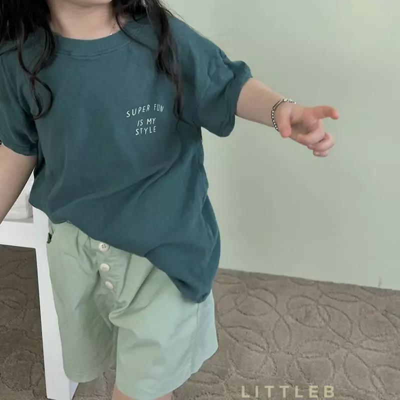 Littleb - Korean Children Fashion - #childrensboutique - Button Shorts - 2