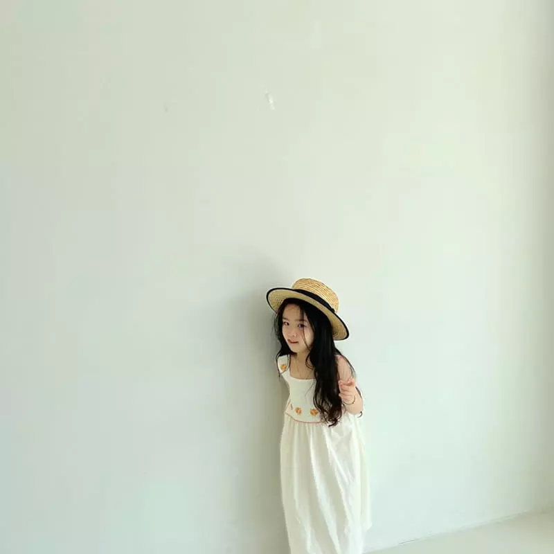 Littleb - Korean Children Fashion - #childrensboutique - Embroidery One-piece
