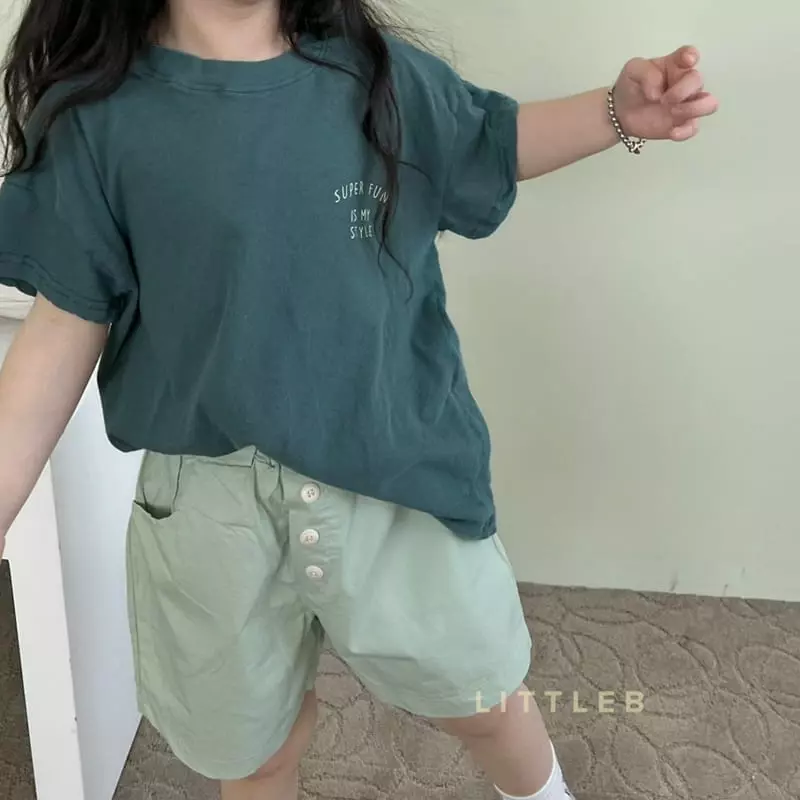Littleb - Korean Children Fashion - #designkidswear - Button Shorts - 3