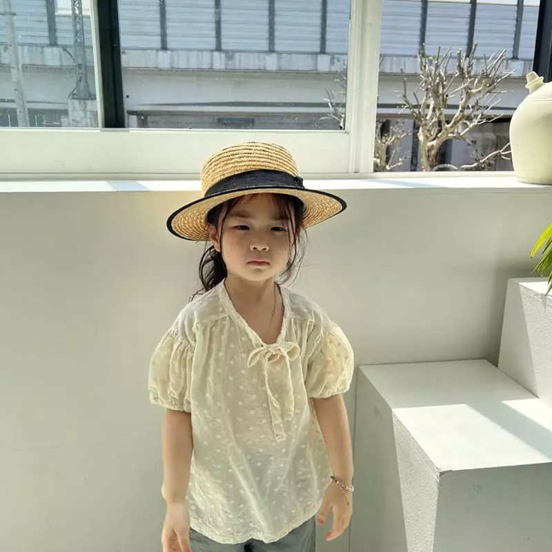 Littleb - Korean Children Fashion - #designkidswear - Ribbon Shirring Blouse - 4