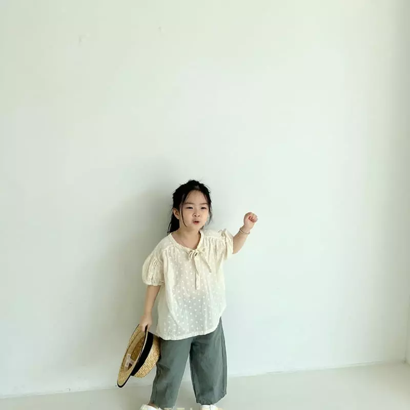 Littleb - Korean Children Fashion - #fashionkids - Ribbon Shirring Blouse - 5