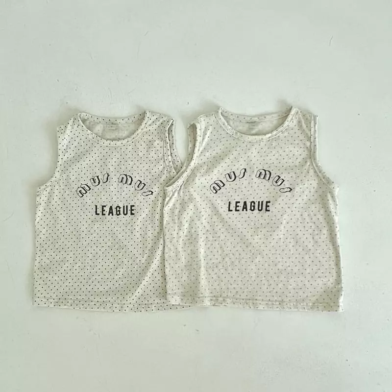 Littleb - Korean Children Fashion - #kidsstore - Dot Sleeveless - 11