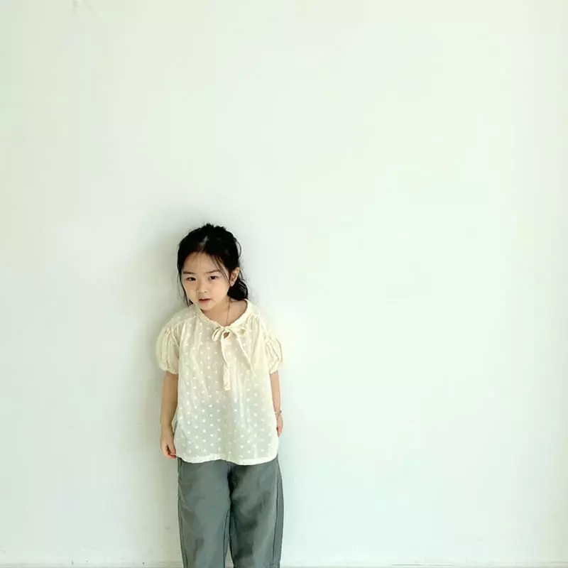 Littleb - Korean Children Fashion - #kidsstore - Ribbon Shirring Blouse - 7
