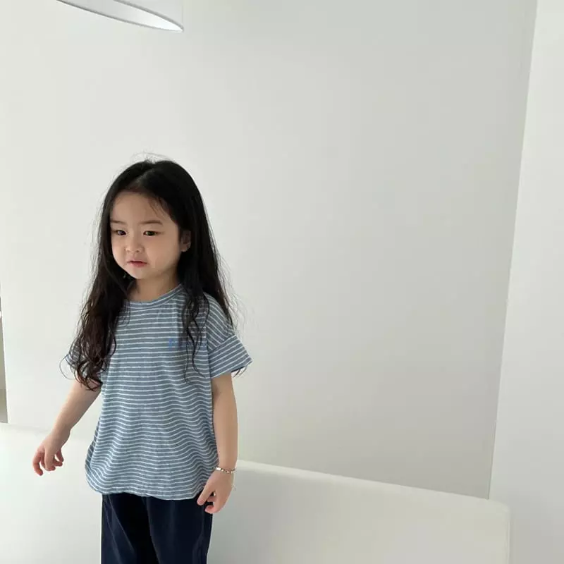 Littleb - Korean Children Fashion - #littlefashionista - Linen Stripes Tee