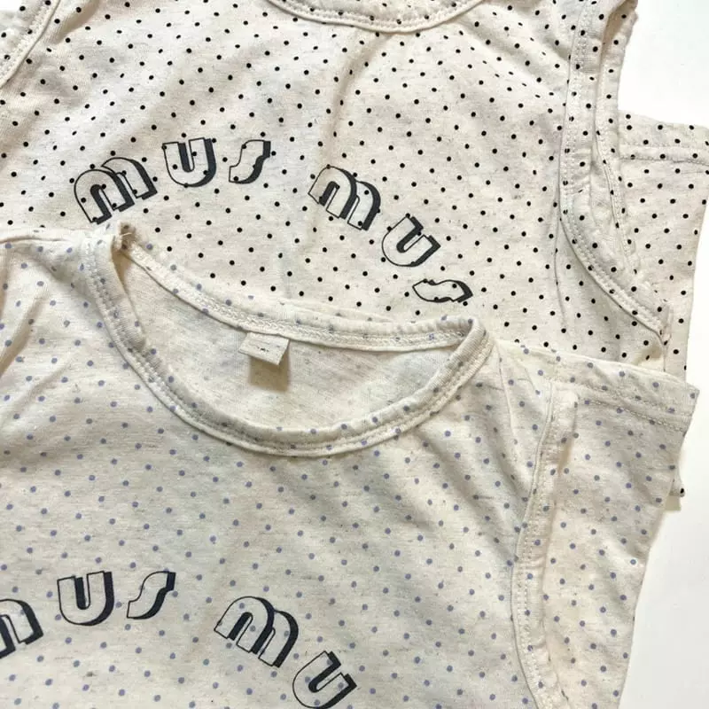 Littleb - Korean Children Fashion - #magicofchildhood - Dot Sleeveless