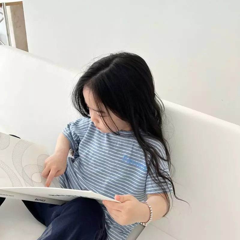 Littleb - Korean Children Fashion - #minifashionista - Linen Stripes Tee - 3
