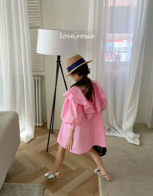 Love Rosie - Korean Children Fashion - #fashionkids - Lilly Tiwce Frill Neck One-piece