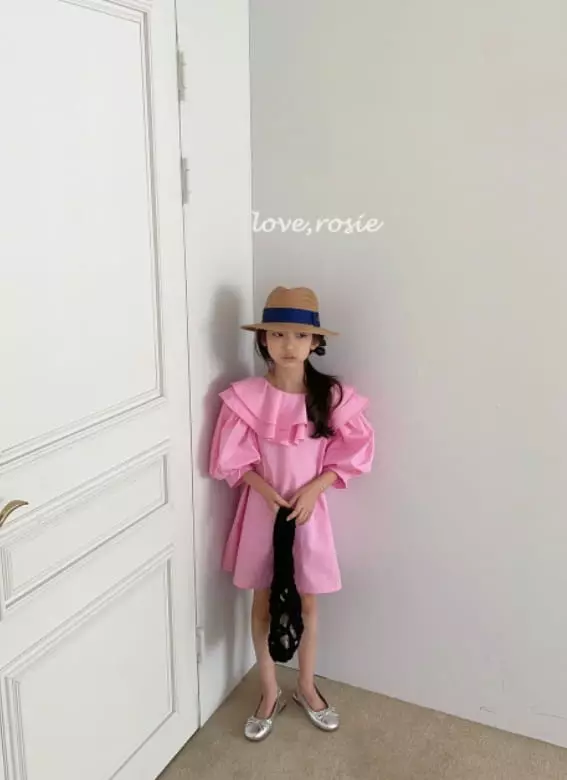 Love Rosie - Korean Children Fashion - #kidsshorts - Lilly Tiwce Frill Neck One-piece - 2