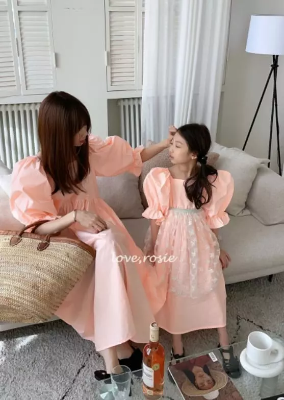 Love Rosie - Korean Children Fashion - #kidsshorts - Roroa Sleeves Frill One-piece with Mom