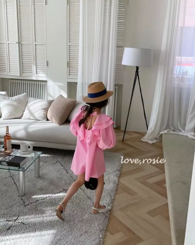 Love Rosie - Korean Children Fashion - #kidsstore - Lilly Tiwce Frill Neck One-piece - 3