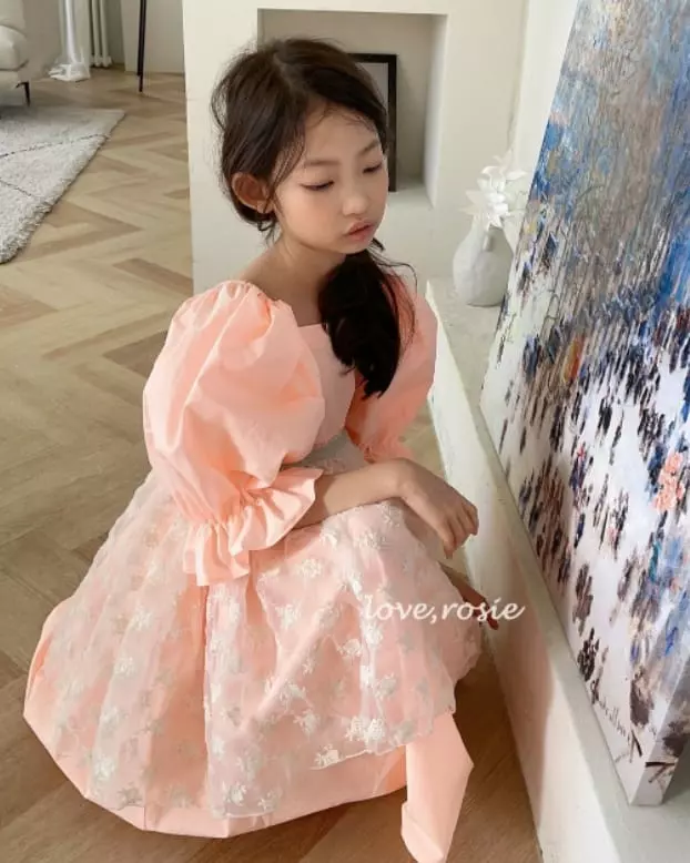 Love Rosie - Korean Children Fashion - #kidzfashiontrend - Roroa Sleeves Frill One-piece with Mom - 3