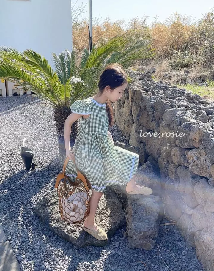 Love Rosie - Korean Children Fashion - #kidzfashiontrend - Muse Zabara Tape One-piece Check - 2