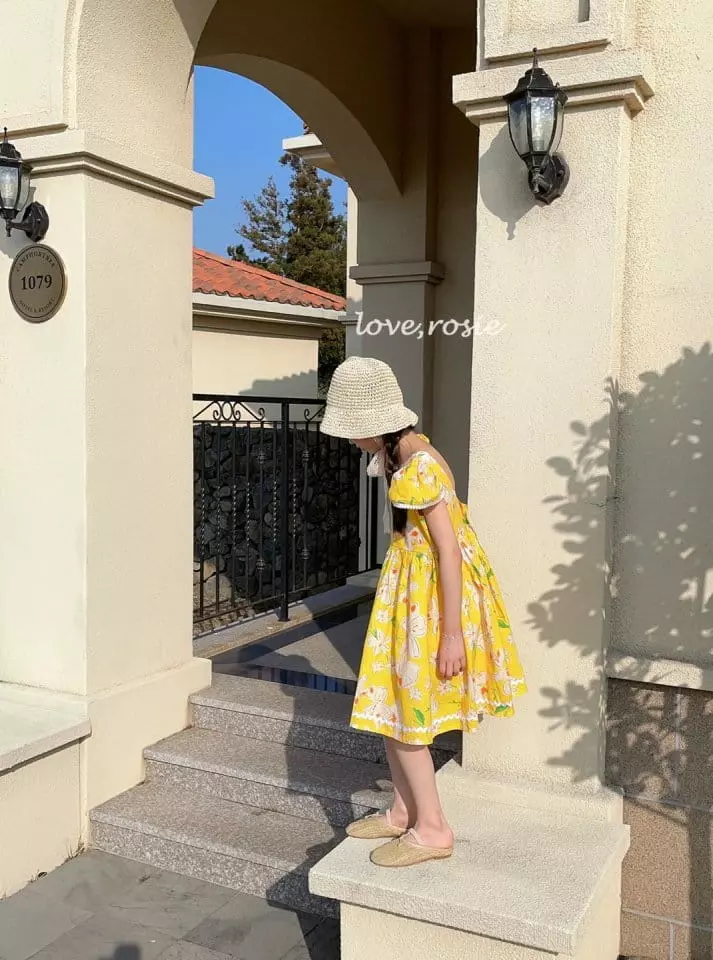 Love Rosie - Korean Children Fashion - #kidzfashiontrend - Muse Zabara Tape One-piece Flower