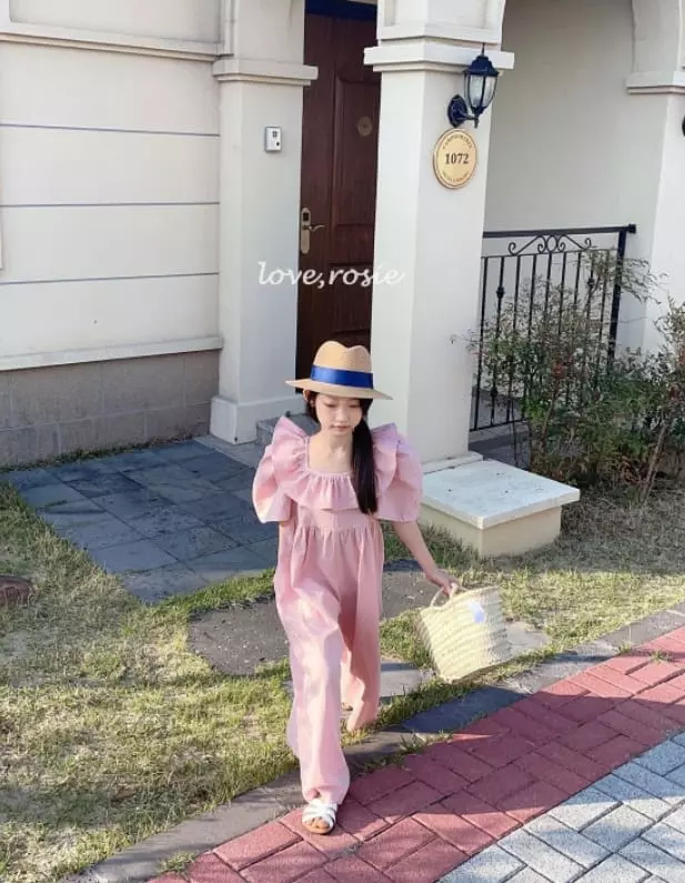 Love Rosie - Korean Children Fashion - #littlefashionista - Viviana Frill Jumpsuit - 10