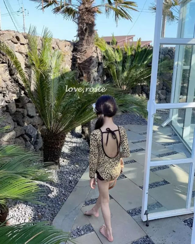 Love Rosie - Korean Children Fashion - #littlefashionista - Leopard Swimwear - 8