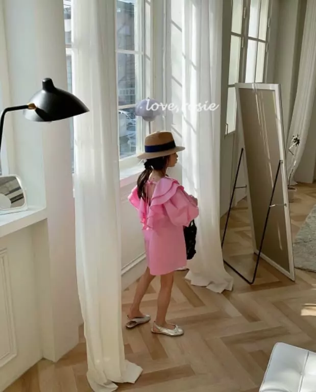 Love Rosie - Korean Children Fashion - #littlefashionista - Lilly Tiwce Frill Neck One-piece - 6
