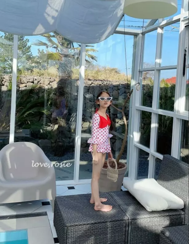 Love Rosie - Korean Children Fashion - #magicofchildhood - Retro Ribbon One-piece Swimwear - 8