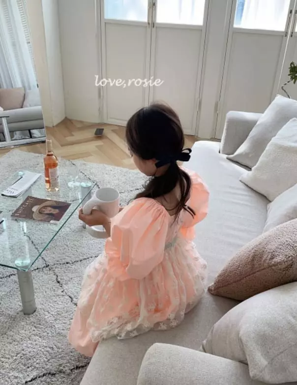 Love Rosie - Korean Children Fashion - #magicofchildhood - Roroa Sleeves Frill One-piece with Mom - 6