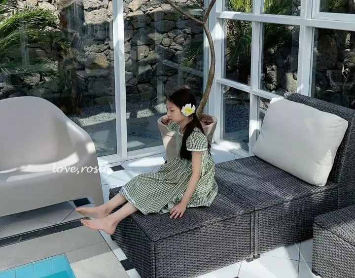 Love Rosie - Korean Children Fashion - #magicofchildhood - Muse Zabara Tape One-piece Check - 5