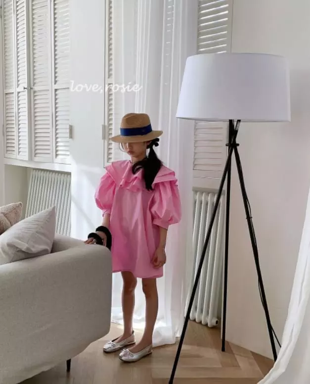 Love Rosie - Korean Children Fashion - #minifashionista - Lilly Tiwce Frill Neck One-piece - 8