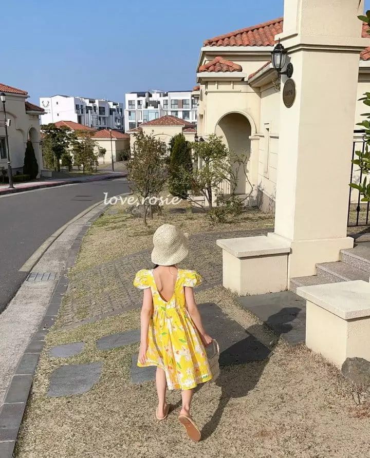 Love Rosie - Korean Children Fashion - #minifashionista - Muse Zabara Tape One-piece Flower - 5