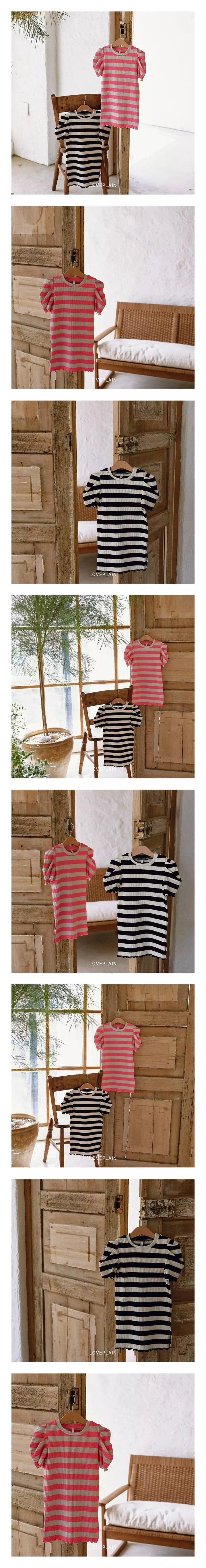 Loveplain - Korean Children Fashion - #kidzfashiontrend - Merry Rib One-piece