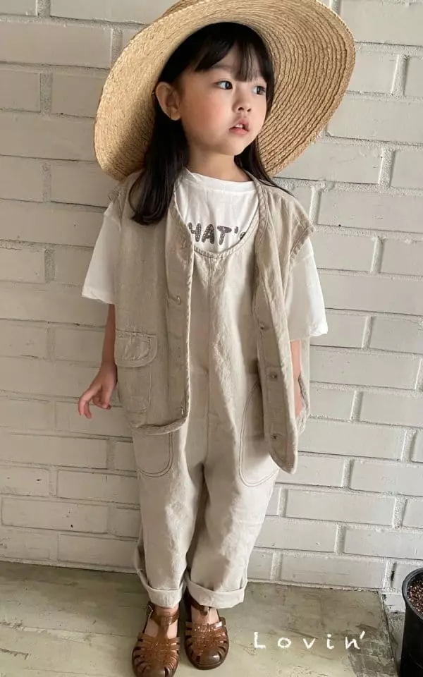 Lovin - Korean Children Fashion - #childofig - Linen Vest - 8