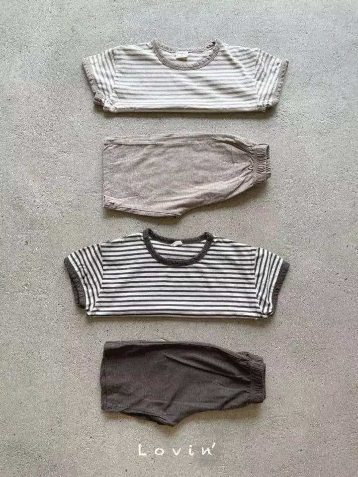Lovin - Korean Children Fashion - #designkidswear - Stripes Tee - 8