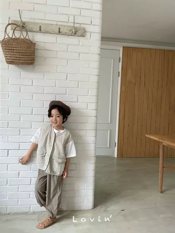 Lovin - Korean Children Fashion - #discoveringself - Linen Vest - 12