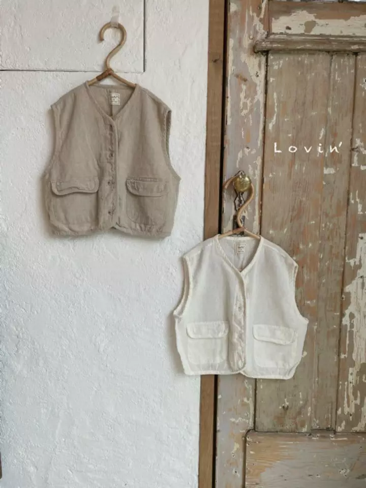 Lovin - Korean Children Fashion - #kidsstore - Linen Vest