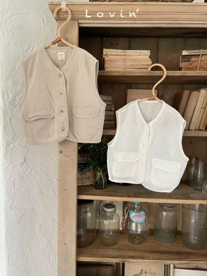 Lovin - Korean Children Fashion - #kidzfashiontrend - Linen Vest - 2