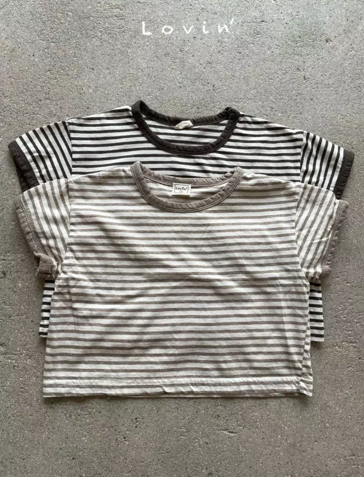 Lovin - Korean Children Fashion - #magicofchildhood - Stripes Tee - 2