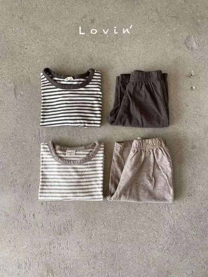 Lovin - Korean Children Fashion - #minifashionista - Stripes Tee - 3