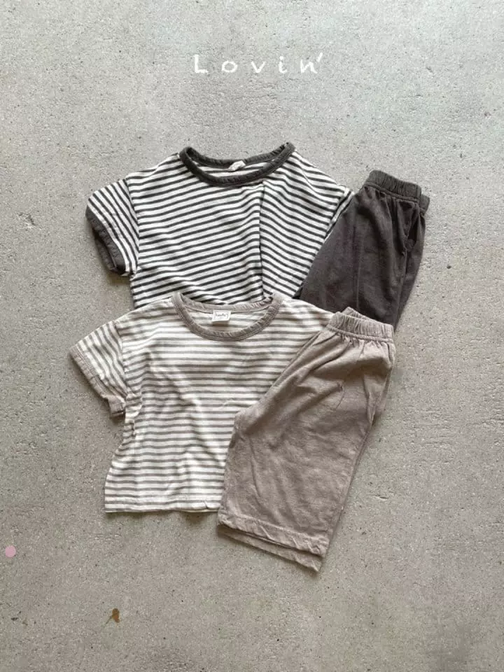 Lovin - Korean Children Fashion - #minifashionista - Stripes Tee - 4