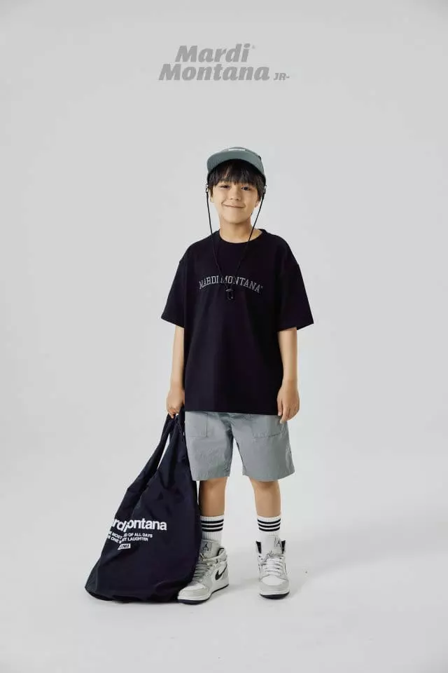 Mardi Montana - Korean Children Fashion - #kidsshorts - Embroidery Short Sleeves Tee - 6