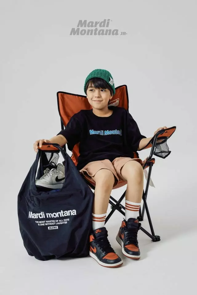 Mardi Montana - Korean Children Fashion - #kidsstore - Navy Yellow Tee - 3