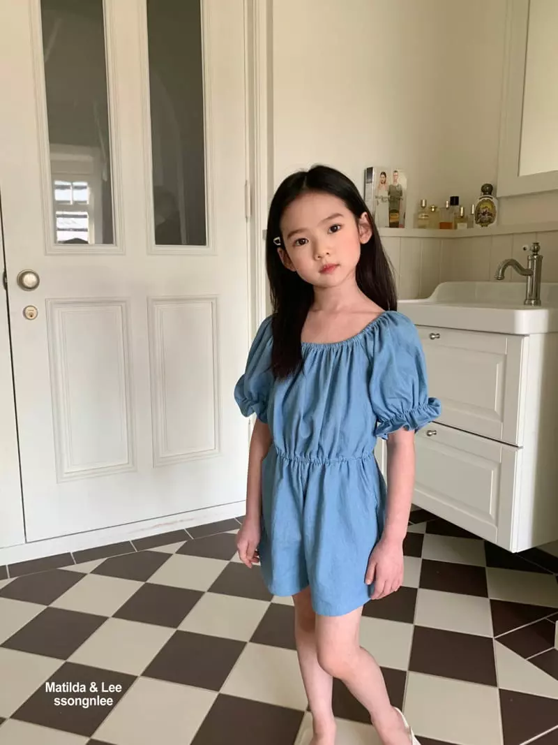 Matilda & Lee - Korean Children Fashion - #Kfashion4kids - Denim Jumpsuit - 11