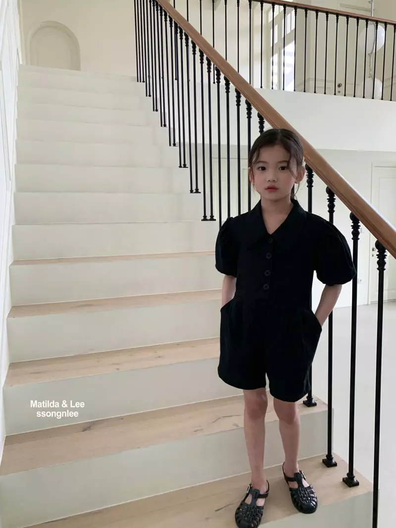 Matilda & Lee - Korean Children Fashion - #Kfashion4kids - Collar Jumpsuit - 10