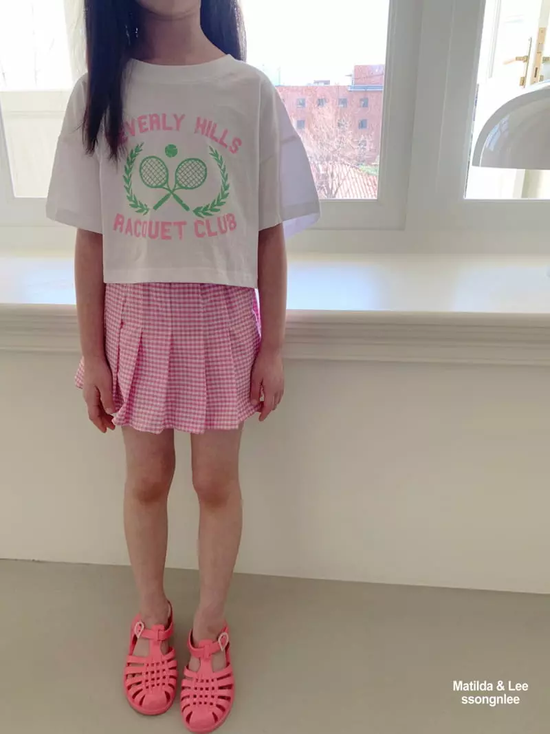 Matilda & Lee - Korean Children Fashion - #childofig - Check Skirt Pants Set - 8