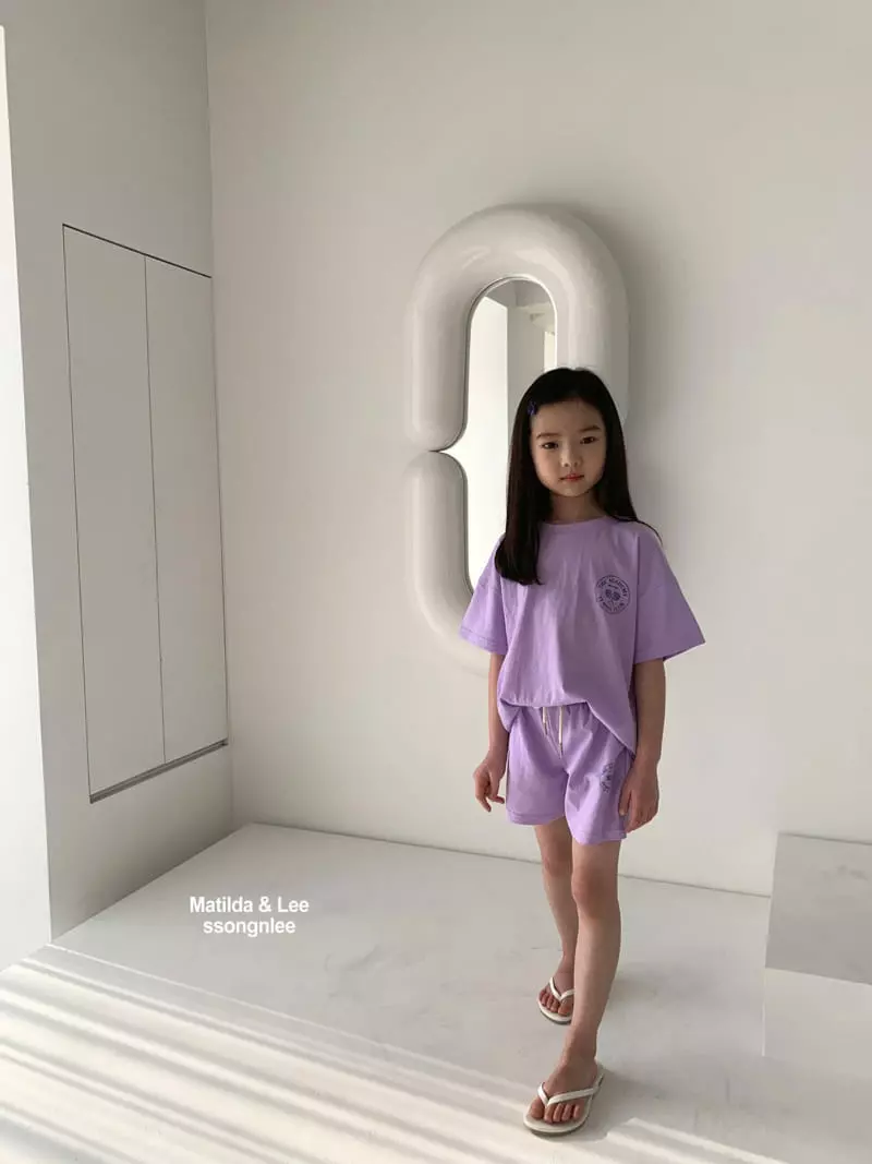 Matilda & Lee - Korean Children Fashion - #childofig - Tennis Pigment Top Bottom Set - 6