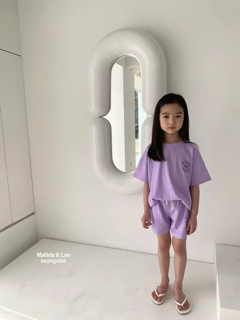 Matilda & Lee - Korean Children Fashion - #childofig - Tennis Pigment Top Bottom Set - 7