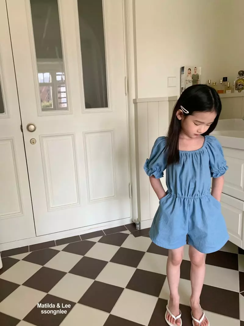 Matilda & Lee - Korean Children Fashion - #childofig - Denim Jumpsuit - 2