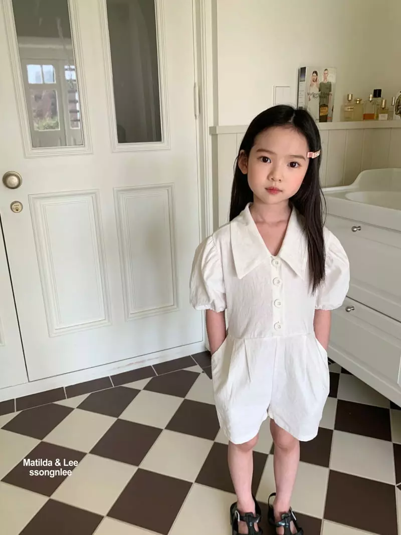 Matilda & Lee - Korean Children Fashion - #childofig - Collar Jumpsuit - 2
