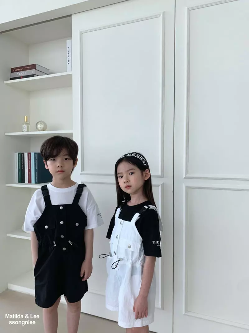 Matilda & Lee - Korean Children Fashion - #childrensboutique - Pocket Dungarees Shorts - 7